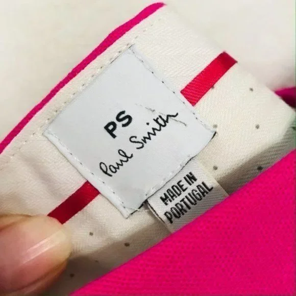 PS PAUL SMITH Wool Pant Straight Leg‎ Trouser Fuchsia Made in Portugal, 4-6